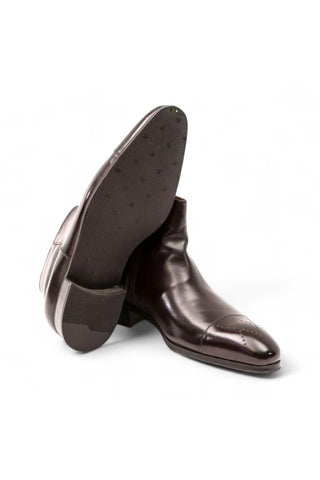 Artioli Renzo Calf-Skin Leather / Orylag Ankle Boot (ART1091)-AmbrogioShoes