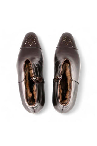 Artioli Renzo Calf-Skin Leather / Orylag Ankle Boot (ART1091)-AmbrogioShoes