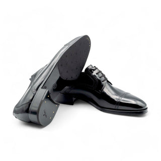 Artioli Riccardo Men's Luxury Italian Shoes Buffalo Leather Cap-Toe Derby (ART1053)-AmbrogioShoes