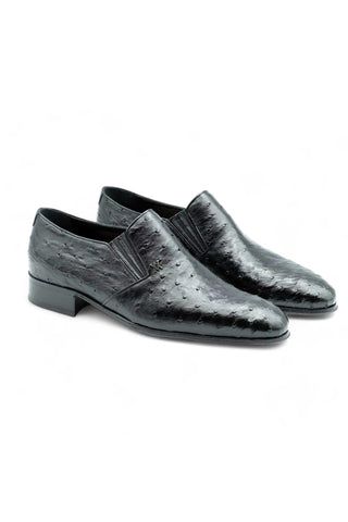 Artioli Sebastiano Ostrich Classic Slip-On Loafers (ART1047)-AmbrogioShoes