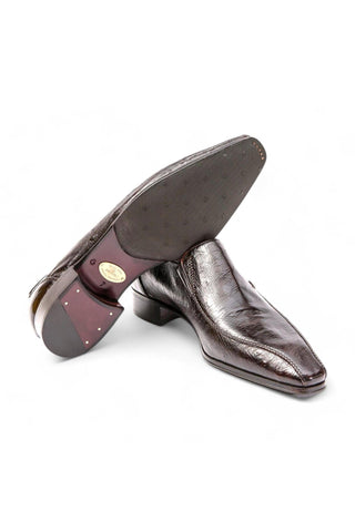 Artioli Siro Buffered Ostrich Classic Slip-on Loafers (ART1066)