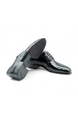 Artioli Tommaso Exotic Crocodile / Calf-Skin Leather Derby (ART1046)-AmbrogioShoes