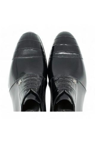 Artioli Tommaso Exotic Crocodile / Calf-Skin Leather Derby (ART1046)-AmbrogioShoes