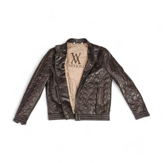 Artioli Ugo Exotic Alligator & Soft Nappa Lamb Leather Jacket (ARTJ1000)-AmbrogioShoes