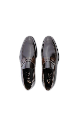 Artioli Ulisse Crocodile Skin & Leather Penny Loafer (ART1183)