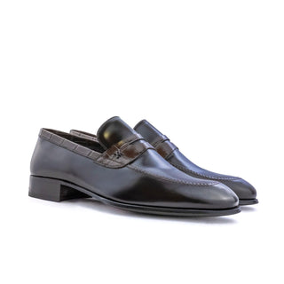 Artioli Ulisse Exotic Crocodile Skin & Calf-Skin Leather Penny Loafer (ART1183)-AmbrogioShoes