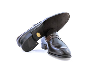 Artioli Ulisse Men's Shoes Exotic Crocodile Skin & Calf-Skin Leather Penny Loafer (ART1183)-AmbrogioShoes