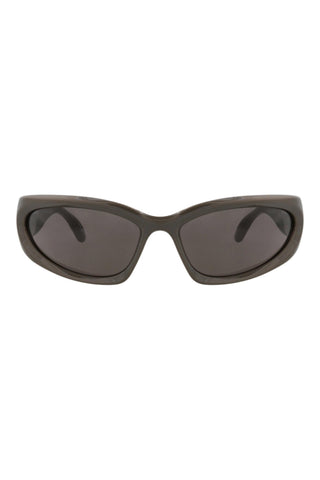 Balenciaga   Metallic Warm Grey Sunglasses
