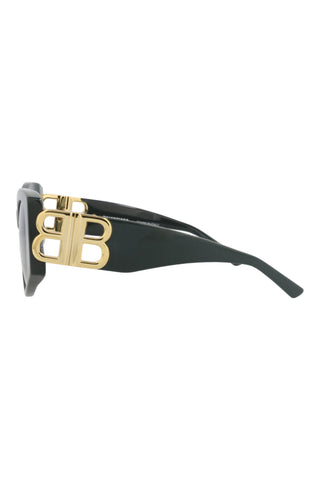 Balenciaga   Dark Green Sunglasses