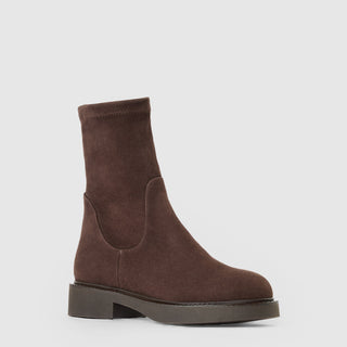 Aquatalia Binita suede ankle boot in Espresso - view 2