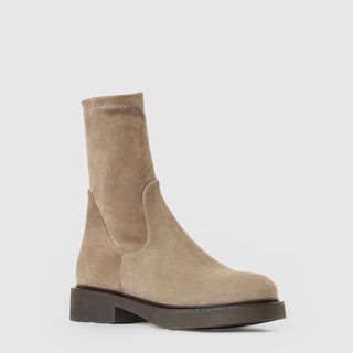 Aquatalia Binita suede ankle boot in Taupe - view 2