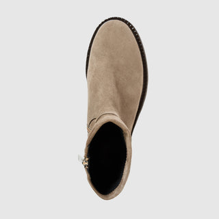 Aquatalia Binita suede ankle boot in Taupe - view 3