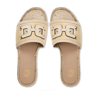 Bruno Magli Sabina Raffia Leather Sandal