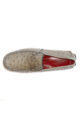 Bolonia Ostrich Driver - Gray-Dellamoda