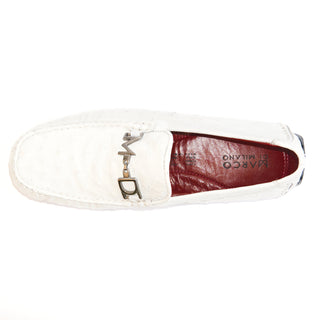 Bolonia Ostrich Driver - White