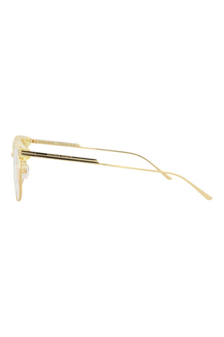 Bottega Veneta  Transparent Beige/Gold Eyeglasses