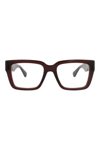 Bottega Veneta  Transparent Burgundy Eyeglasses