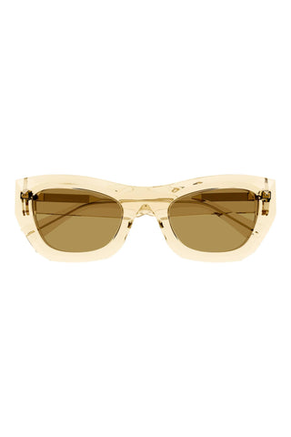 Bottega Veneta  TRANSPARENT LIGHT YELLOW Sunglasses