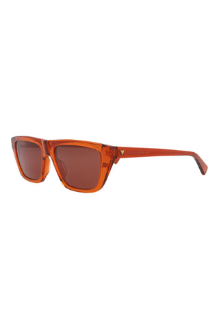 Bottega Veneta  Transparent Rust Sunglasses