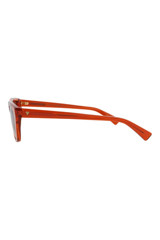 Bottega Veneta  Transparent Rust Sunglasses