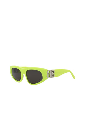 Balenciaga BB0095S Fluo Yellow Sunglasses