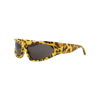 Balenciaga BB0157S Watertransfer Yellow Leopard Sunglasses