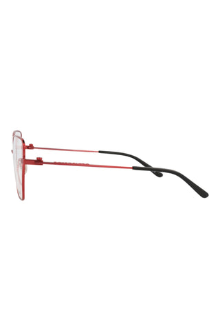 Balenciaga BB0170O Matte Transparent Varnished Red Eyeglasses