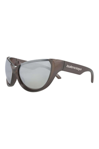 Balenciaga BB0201S METALLIC SILVER Sunglasses