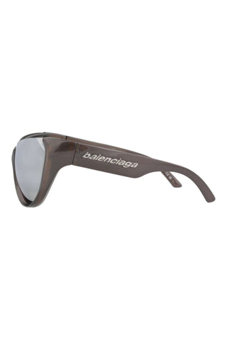 Balenciaga BB0201S METALLIC SILVER Sunglasses