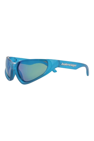 Balenciaga BB0202S METALLIC AZURE Sunglasses