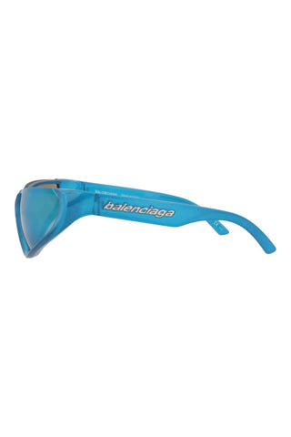 Balenciaga BB0202S METALLIC AZURE Sunglasses