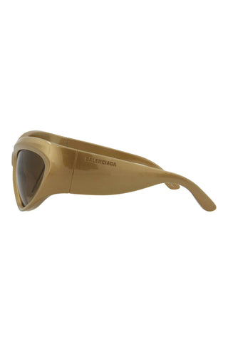 Balenciaga BB0228S Metallic Antique Gold Sunglasses
