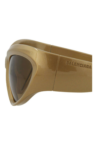 Balenciaga BB0228S Metallic Antique Gold Sunglasses