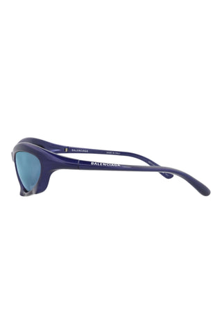 Balenciaga BB0229S Metallic Blue Sunglasses