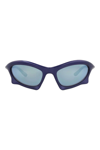 Balenciaga BB0229S Metallic Blue Sunglasses