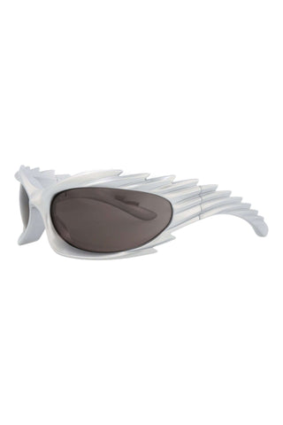 Balenciaga BB0255S Metallic Silver Sunglasses