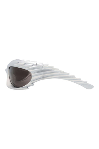 Balenciaga BB0255S Metallic Silver Sunglasses
