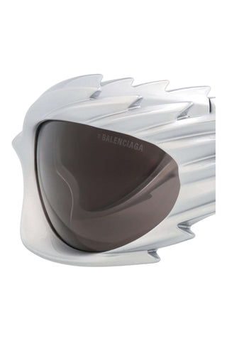 Balenciaga BB0255S Metallic Silver Sunglasses