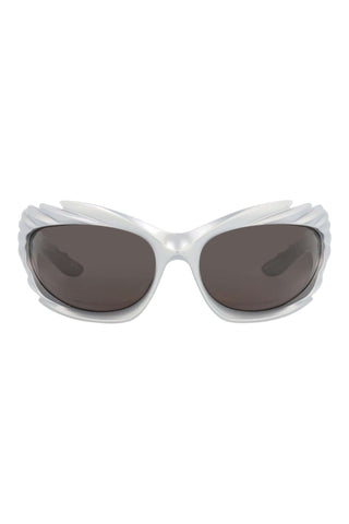 Balenciaga BB0255S Metallic Silver Sunglasses