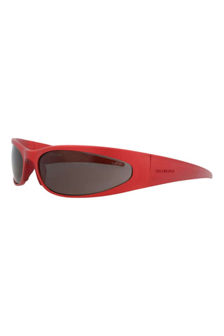 Balenciaga BB0290S SATIN METALLIC RED Sunglasses