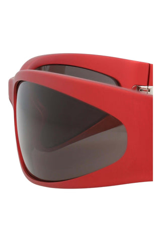 Balenciaga BB0290S SATIN METALLIC RED Sunglasses