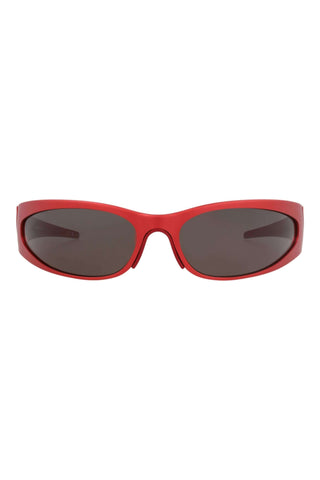 Balenciaga BB0290S SATIN METALLIC RED Sunglasses