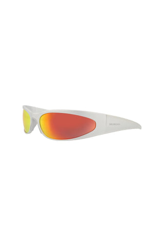Balenciaga BB0290S Satin Anodized Silver Aluminum Sunglasses