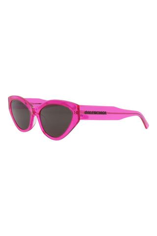 Balenciaga BB0306S Transparent Fuchsia Sunglasses