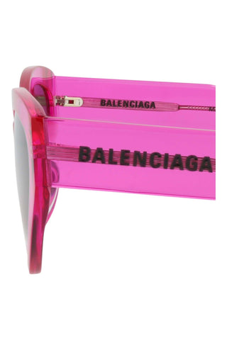 Balenciaga BB0306S Transparent Fuchsia Sunglasses