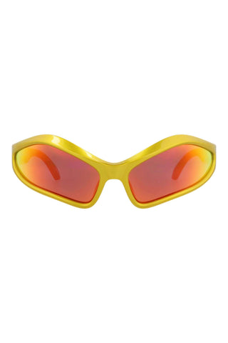 Balenciaga BB0314S METALLIC YELLOW Sunglasses