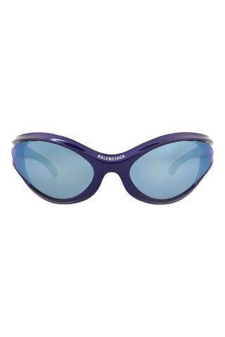 Balenciaga BB0317S METALLIC BLUE Sunglasses