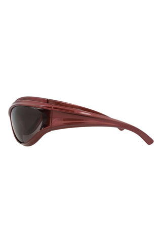 Balenciaga BB0317S METALLIC BURGUNDY Sunglasses
