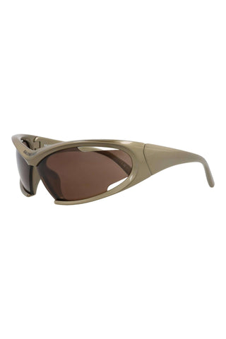 Balenciaga BB0318S METALLIC MUD Sunglasses