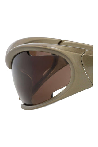 Balenciaga BB0318S METALLIC MUD Sunglasses